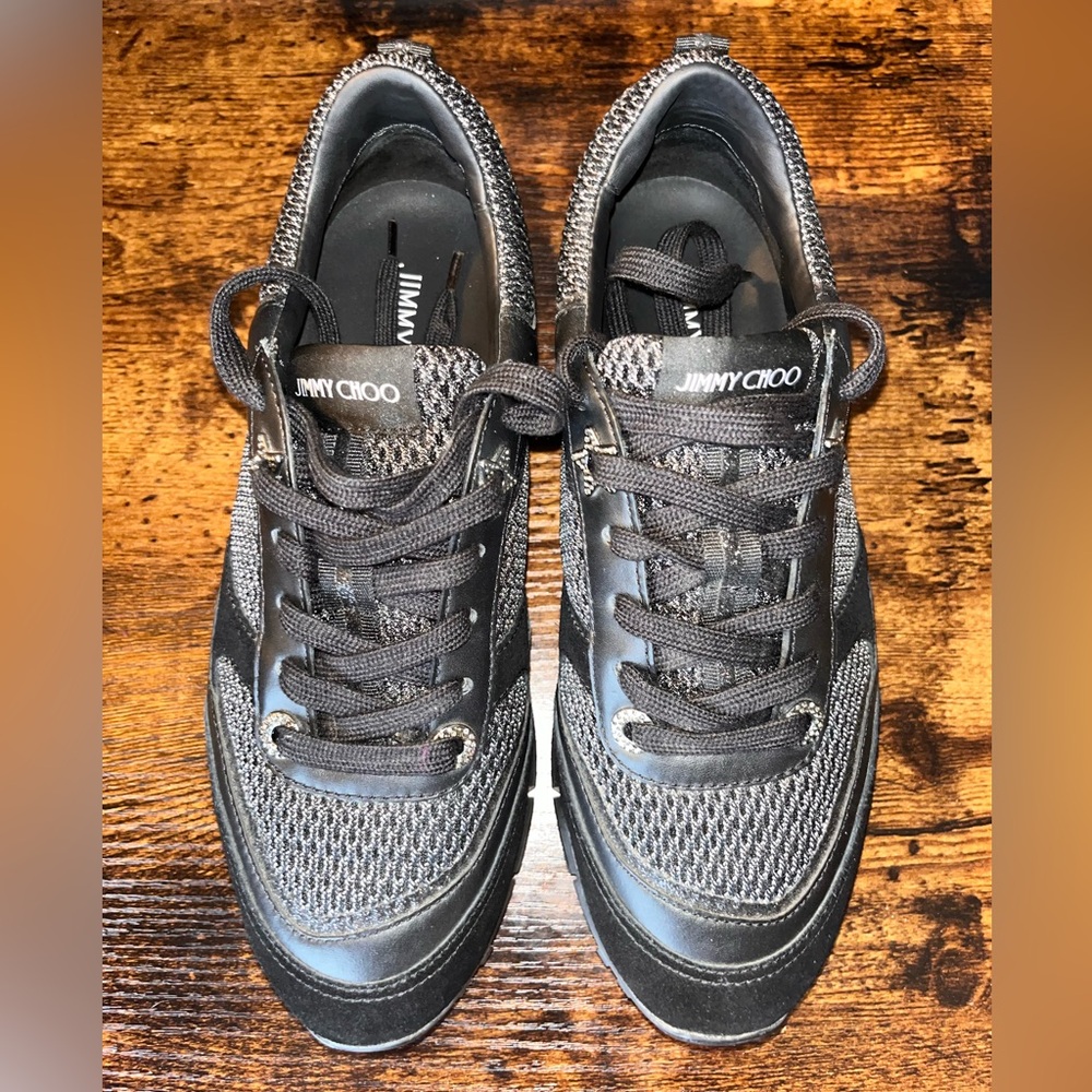 ‼️SOLD‼️ Authentic Jimmy Choo Mesh Accents Sneakers